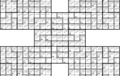 introducing killer samurai sudoku killer sudoku free printable Introducing Killer Samurai Sudoku - Killer Sudoku Free Printable