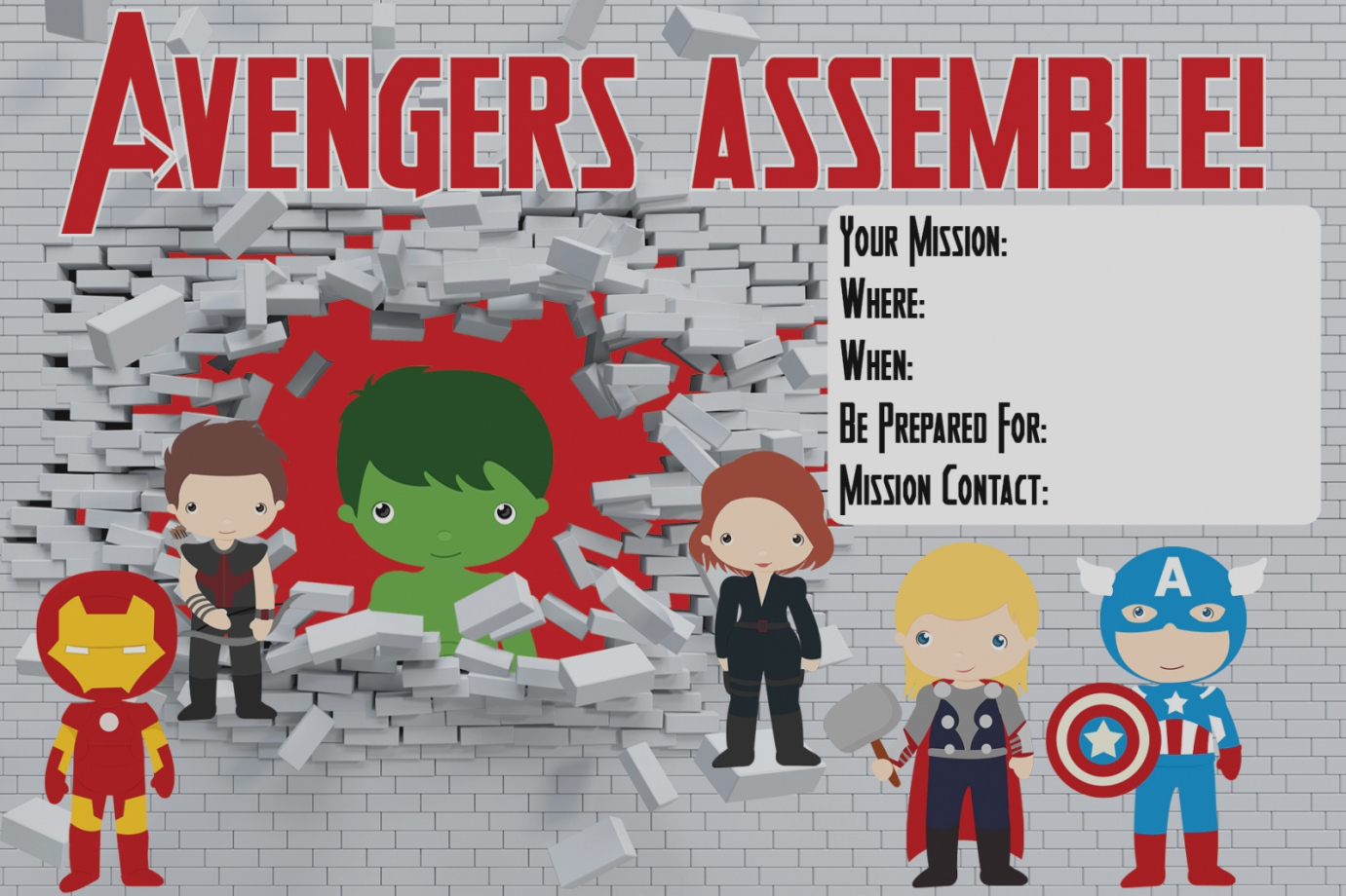 Invitation. Avengers Birthday Invitations Free - Trailtorecovery - Avengers Printable Invitations Free