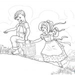 Jack And Jill Nursery Rhyme Coloring Page | Free Printable Coloring   Free Printable Nursery Rhyme Coloring Pages