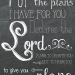Jeremiah 29:11 Free Chalkboard Printable | F Dean Hackett   Jeremiah 29 11 Free Printable