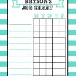 Job Charts Free Printable   The Crafting Chicks   Free Printable To Do Charts