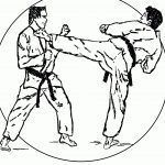 Karate Coloring Pages   Coloring Home   Free Printable Karate Coloring Pages