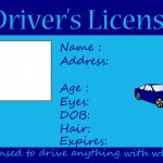 Kids Driving And Fishing License  Free Printable ~ Crafts Made   Free Printable Fake Drivers License