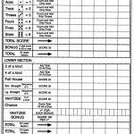 Large Print Yahtzee Scoresheet Big Print | No Dice   The Probability   Free Printable Yahtzee Score Sheets