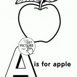 Letter A Coloring Pages Of Alphabet (A Letter Words) For Kids   Free Printable Preschool Alphabet Coloring Pages