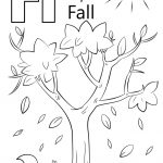 Letter F Is For Fall Coloring Page | Free Printable Coloring Pages   Tree Coloring Pages Free Printable