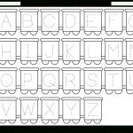 Letter Tracing Worksheet – Train Theme / Free Printable Worksheets   Free Printable Tracing Alphabet Worksheets