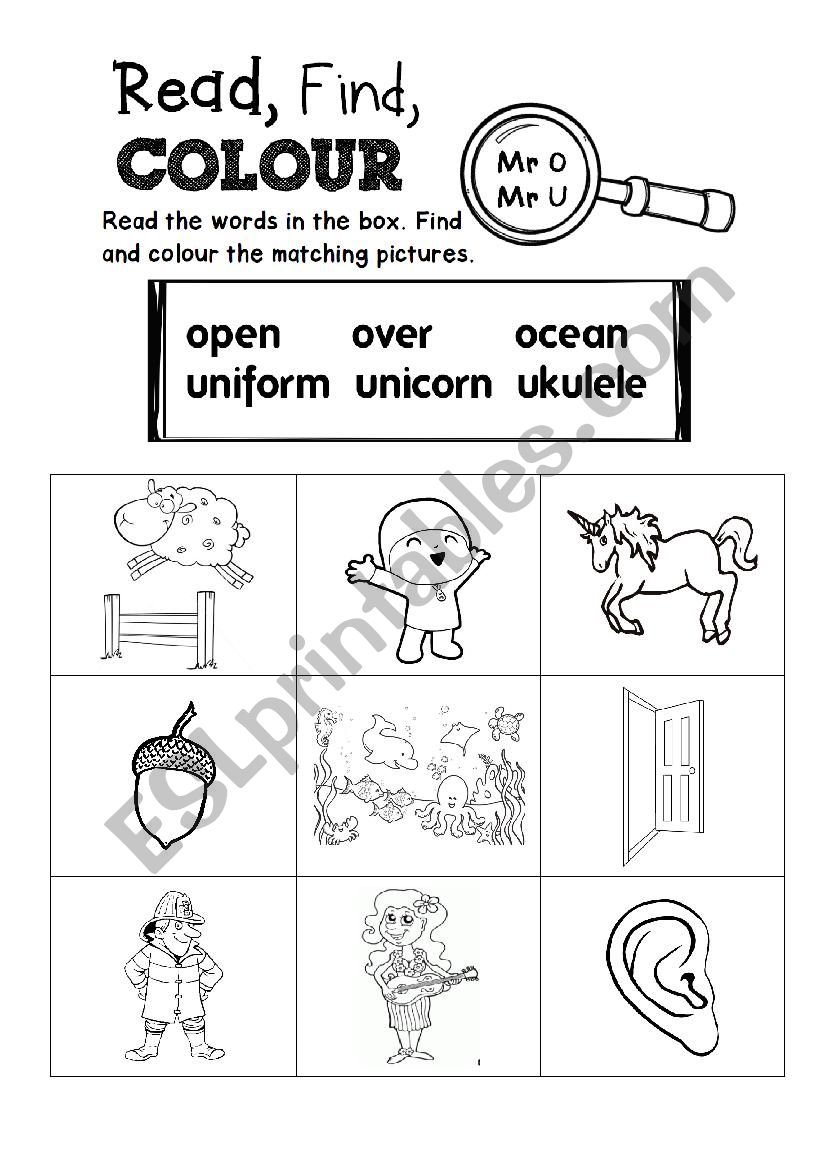 Letterland Mr O &amp;amp; Mr U - Esl Worksheetjustosub - Letterland Worksheets Free Printable