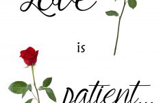 Love Is Patient Free Printable - Happy Little Homemaker - Love Is Patient Free Printable