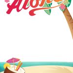 Luau Party   Free Printable Summer Party Invitation Template   Pool Party Flyers Free Printable