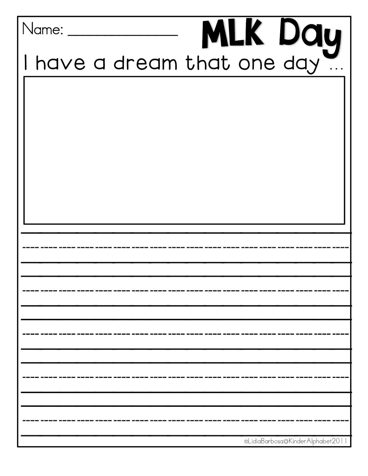 Martin Luther Worksheet Martin Luther King Jr Worksheets I Have A - Free Printable Martin Luther King Jr Worksheets For Kindergarten