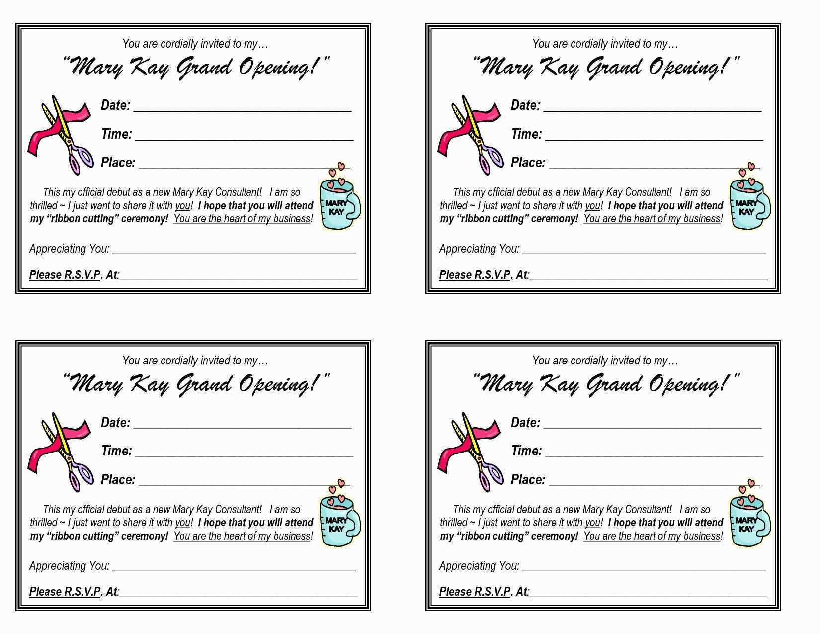 Mary Kay Invitation Templates Unique Mary Kay Invitation Templates - Mary Kay Invites Printable Free