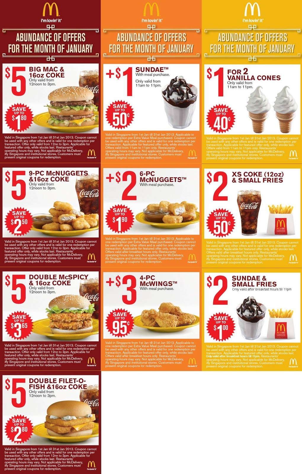 Mcdonalds Free Coupon Booklet | Printable Coupons Online - Free Mcdonalds Smoothie Printable Coupon