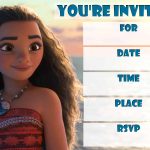 Moana Birthday Invitations   Free Printable Invitations For A Moana   Free Printable Moana Birthday Cards