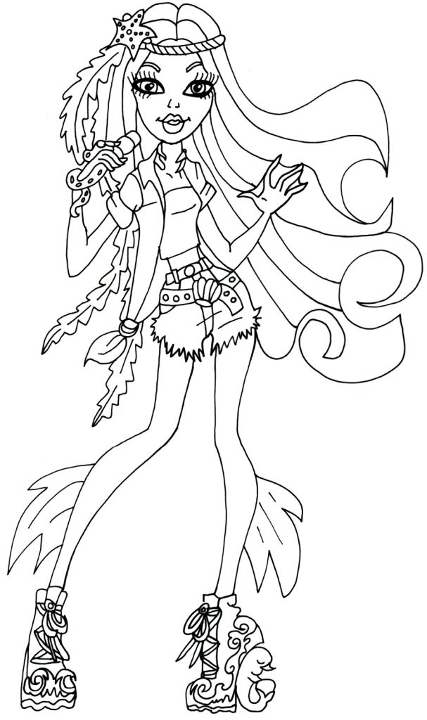 Monster High Free Printables | Madison Fear Monster High Coloring ...