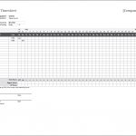 Monthly Timesheet Template For Excel   Free Printable Time Sheets