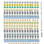 Multicolor School Icons & School Deco! | Free Printable Planner   Free Printable Icons