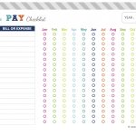 Nadia Helena: Freebie: Bill Payment Checklist | Planner Printables   Free Printable Bill Checklist
