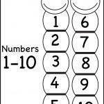 Number Chart – 1 10 / Free Printable Worksheets – Worksheetfun   Free Printable Numbers 1 10
