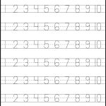 Number Tracing – 1 10 – Worksheet / Free Printable Worksheets   Free Printable Letters And Numbers
