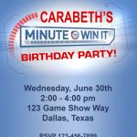 Paper Perfection: Free "minute To Win It" Birthday Party Invitation   Free Printable Minute To Win It Invitations