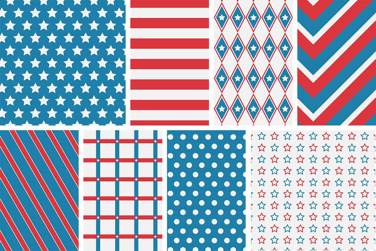 Patriotic 4Th Of July Digital Papers - Love Paper Crafts - Free Printable Patriotic Scrapbook Paper