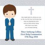 Personalised Boys First Holy Communion Print   First Holy Communion Cards Printable Free