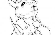 Peter Rabbit Eating Radishes Coloring Page | Free Printable Coloring - Free Printable Peter Rabbit Coloring Pages