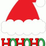 Photo Booth Props: Santa Hat (Free Printable)   Free Printable Santa Hat Patterns