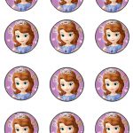 Pincrafty Annabelle On Sofia Printables | Pinterest | Sofia The   Free Printable Sofia Cupcake Toppers