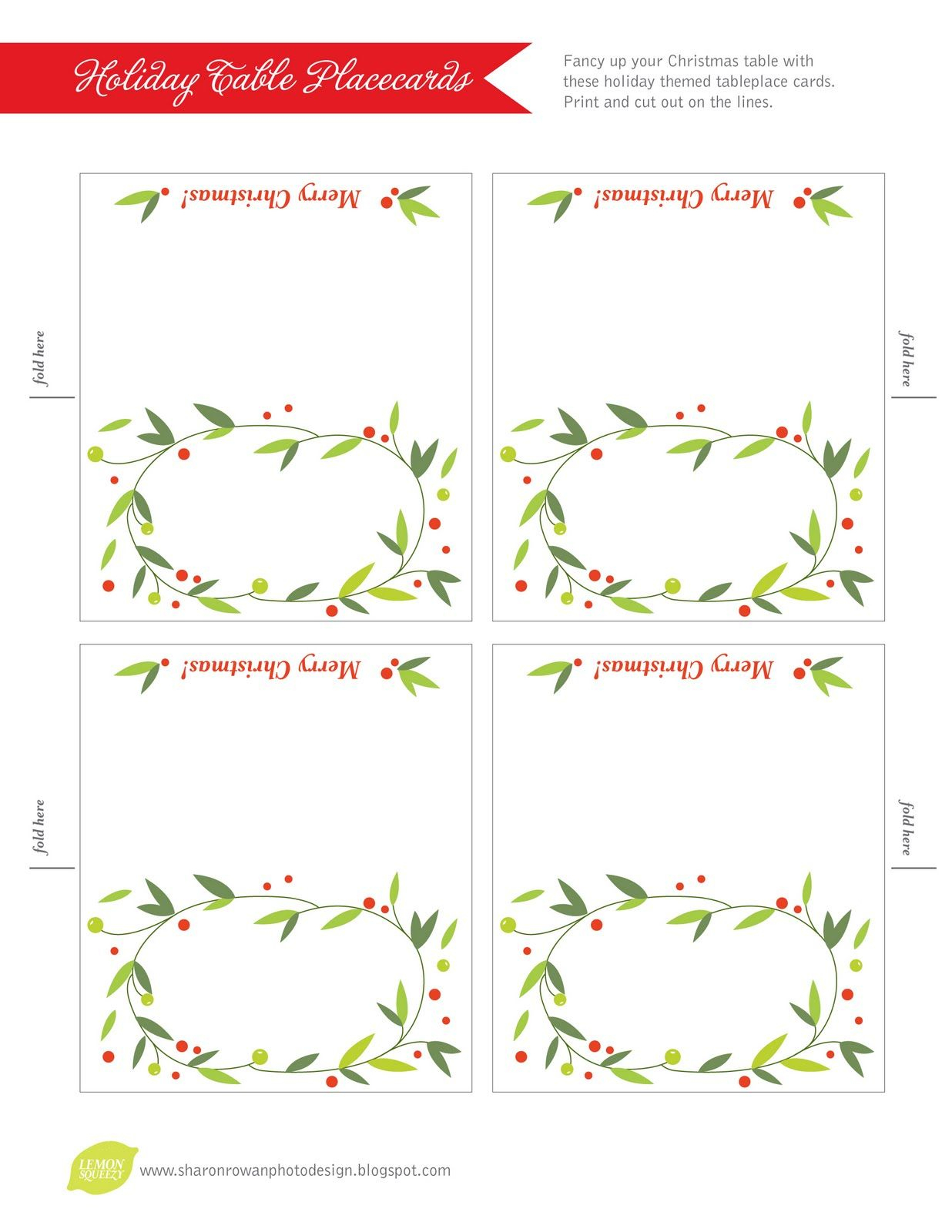 Pinkay Kostrencich On Event Ideas | Pinterest | Christmas Place - Christmas Table Name Cards Free Printable