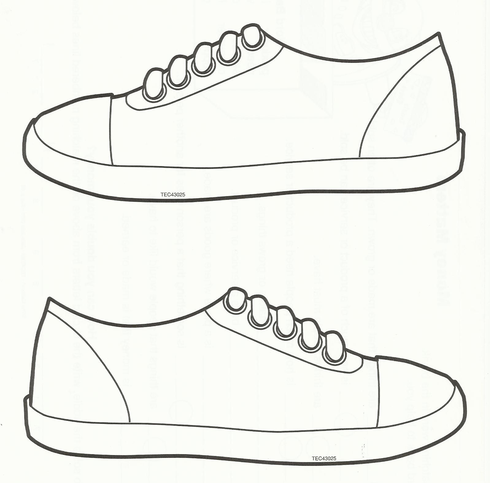 Pinkim Bryant On Sub Plans | Sneaker Art, Shoe Template, Shoe Art - Free Printable Shoe Print Template