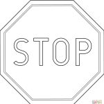 Poland Stop Road Sign B 20 Coloring Page | Free Printable Coloring Pages   Free Printable Stop Sign To Color