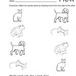 Pre K Math Matching Free Printable | Free Resources & Printables   Free Printable Pre K Activities