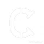 Printable 6 Inch Letter Stencils A Z | Free Printable Stencils   Free Printable Cookie Stencils