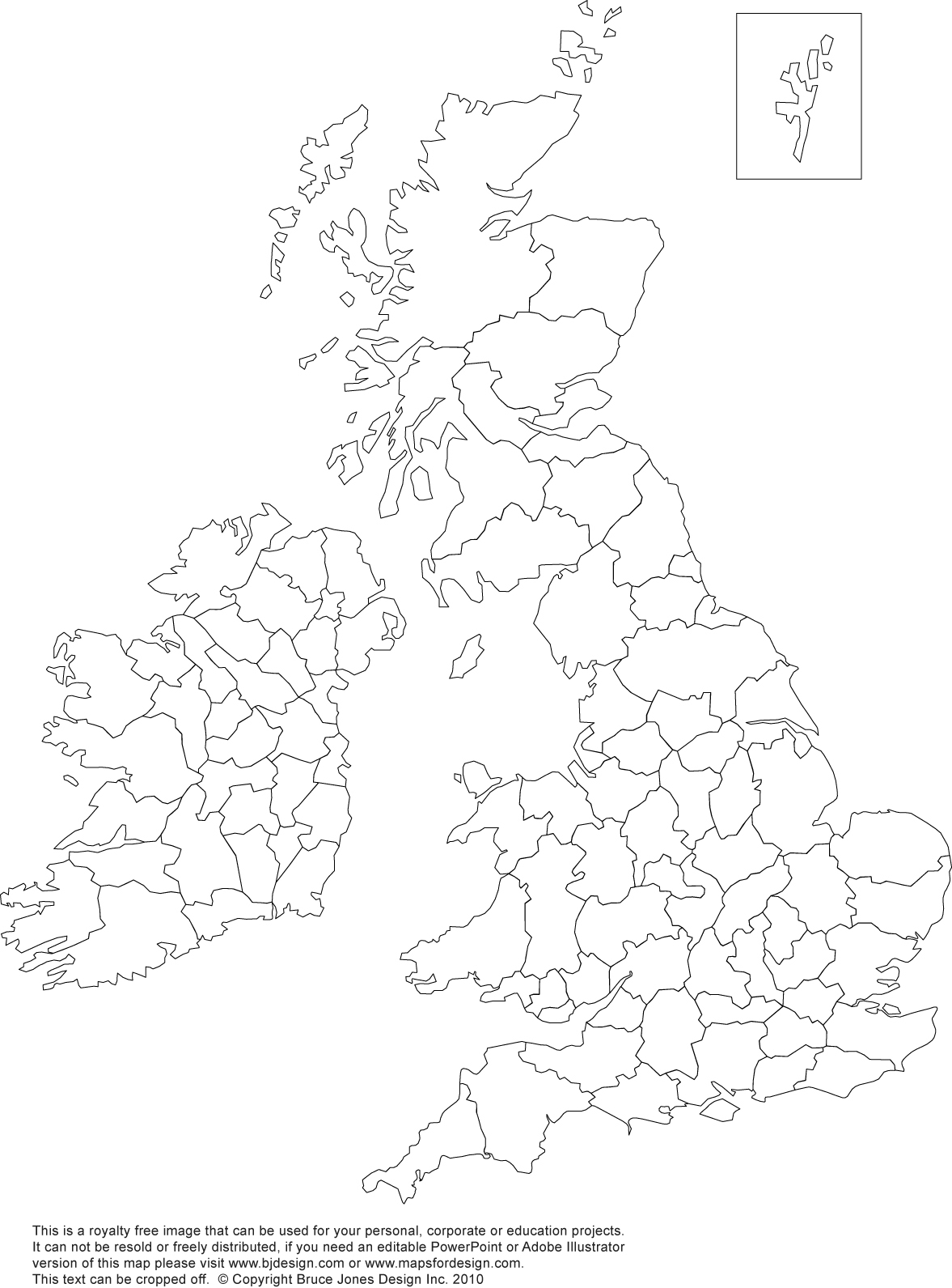 Printable, Blank Uk, United Kingdom Outline Maps • Royalty Free - Free Printable Map Of Uk And Ireland