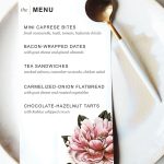 Printable Dinner Party Menu Template | Party Planning | Pinterest   Free Printable Wedding Menu Card Templates