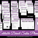 Printable Direct Sales Planner   Editable   All About Planners   Free Printable Scentsy Order Forms