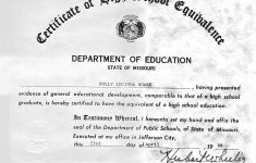 Free Printable Ged Certificate