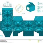 Printable Gift Box With Abstract Pattern Stock Vector   Illustration   Printable Box Templates Free Download