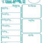 Printable Meal Calendar Pantry Makeover Free Printable Weekly Meal   Weekly Menu Free Printable