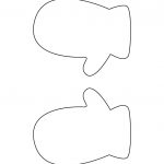 Printable Mitten Templates | Blank Mitten Shape Pdfs | Templates For   Free Mitten Template Printable