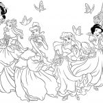 Printable Princess Coloring Pages   Hwnsurf   Free Printable Princess Coloring Pages