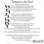 Printable: Printable Footprints In The Sand Poem Files Vector Inside   Footprints In The Sand Printable Free