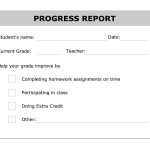 Printable Progress Report Template | Good Ideas | Pinterest   Free Printable Report Cards
