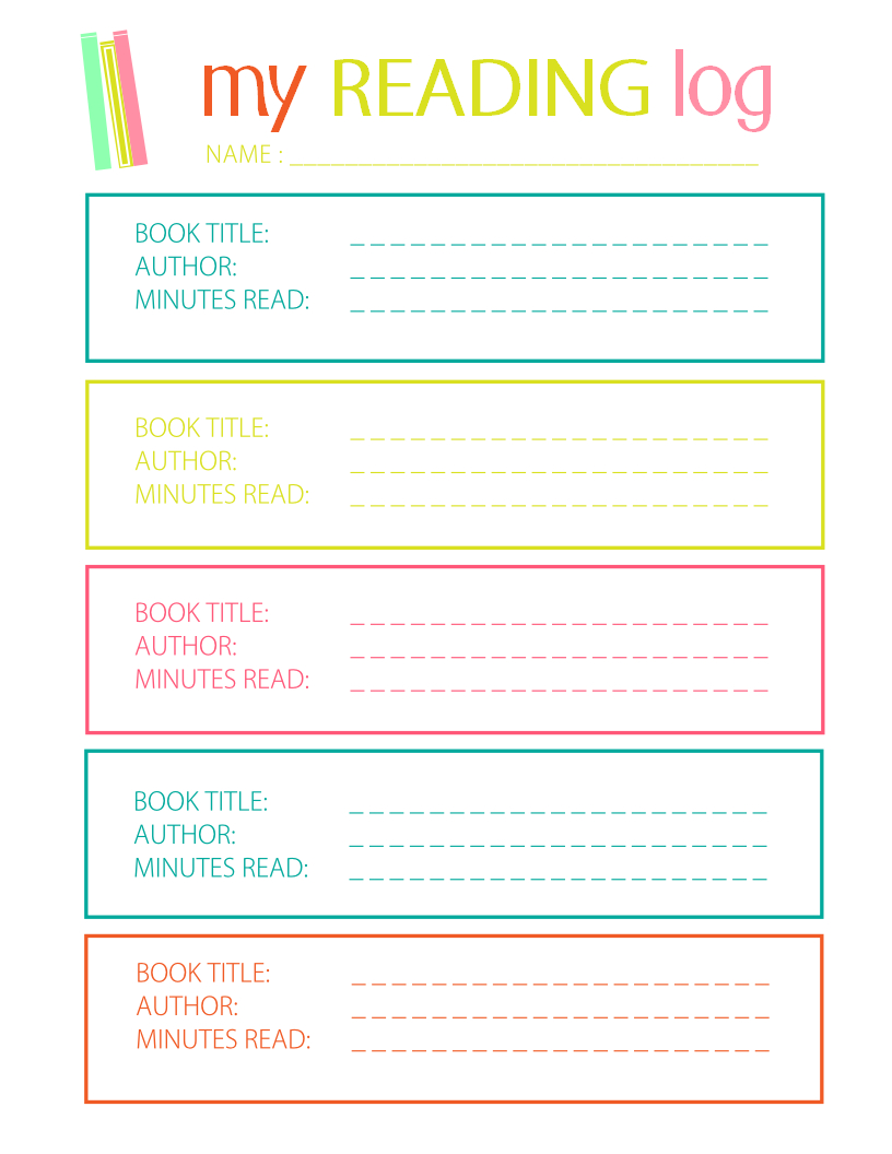 Printable Reading Log For Elementary Kids - Free Printable Reading Logs For Children