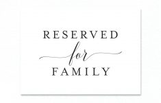 Free Printable Reserved Table Signs