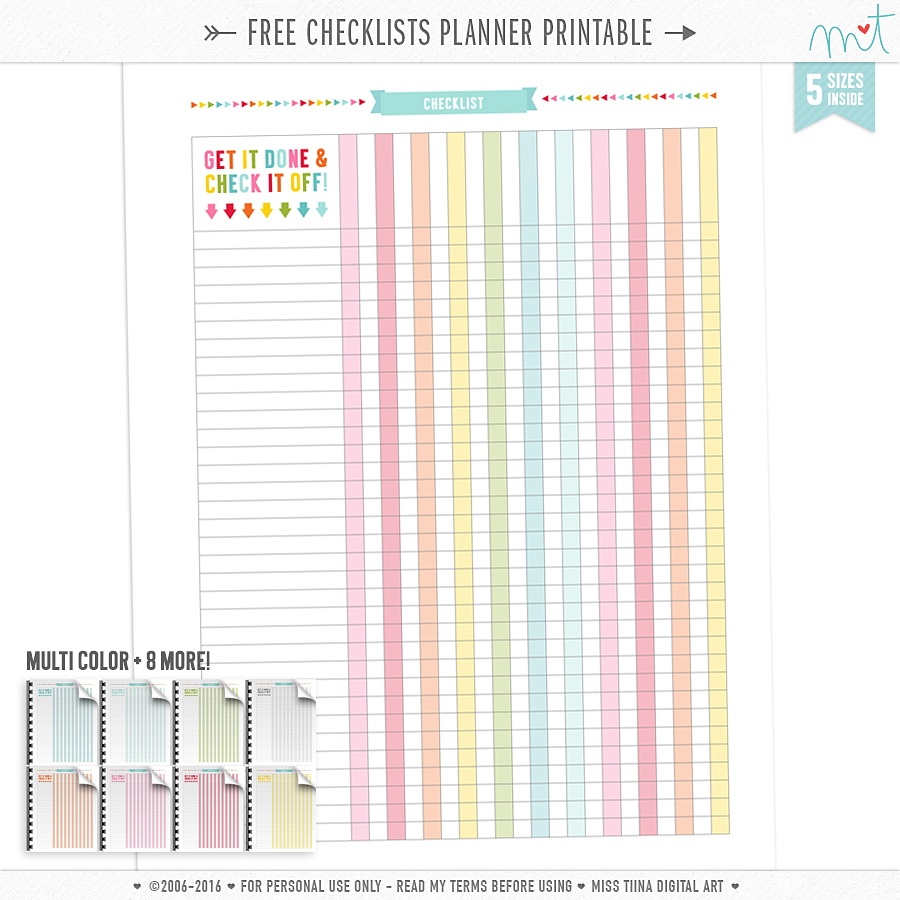 Printables | Misstiina - Planner Printable Free