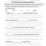 Pronouns Worksheets | Regular Pronouns Worksheets   Free Printable Pronoun Worksheets For 2Nd Grade