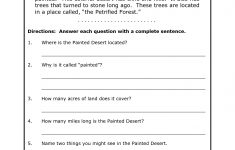 Reading Worksheets For 4Th Grade | Reading Comprehension Worksheets - Free Printable Reading Passages For 3Rd Grade